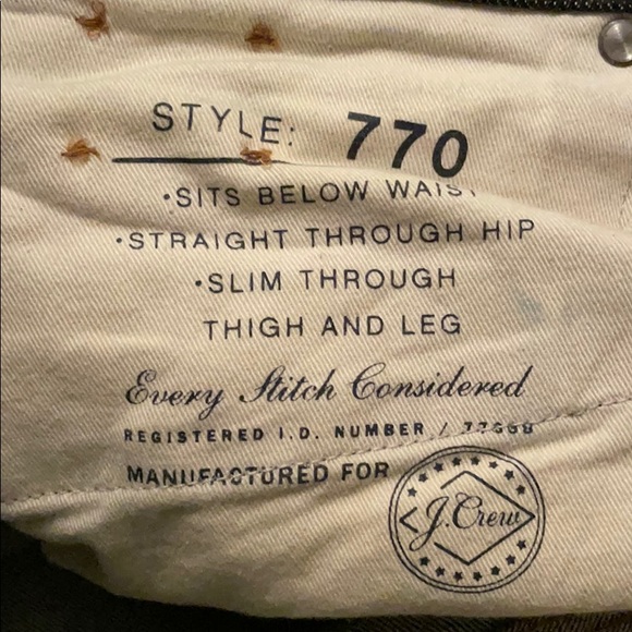 GREAT condition J. Crew Men’s jeans- 34x32 - Picture 6 of 6
